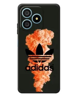 Чохол для Blackview Wave 9C з картинкою «Помаранчевий дим Adidas»