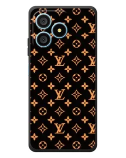 Чехол для Blackview Wave 9C с картинкой «Золотая монограмма LV»