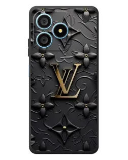 Чехол для Blackview Wave 9C с картинкой «Кожаная текстура LV»