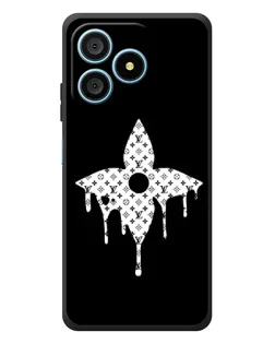 Чехол для Blackview Wave 9C с картинкой «Цветочная монограмма»