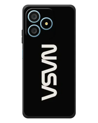 Чехол для Blackview Wave 9C с картинкой «NASA — вертикальный логотип»