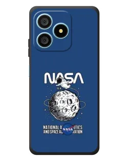 Чехол для Blackview Wave 9C с картинкой «NASA — лунная миссия»