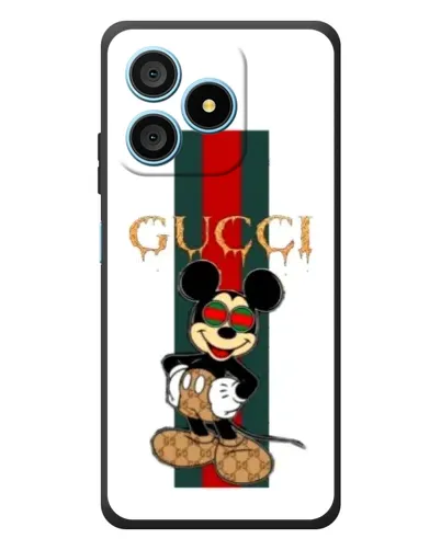 Чохол для Blackview Wave 9C з картинкою «Міккі Маус Gucci — смуги»