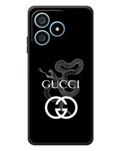 Чохол для Blackview Wave 9C з картинкою «Gucci — срібна змія»