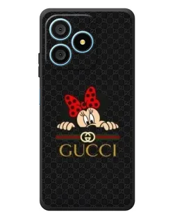 Чохол для Blackview Wave 9C з картинкою «Мінні Маус Gucci — чорний»