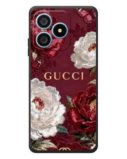 Чохол для Blackview Wave 9C з картинкою «Gucci — бордові троянди»