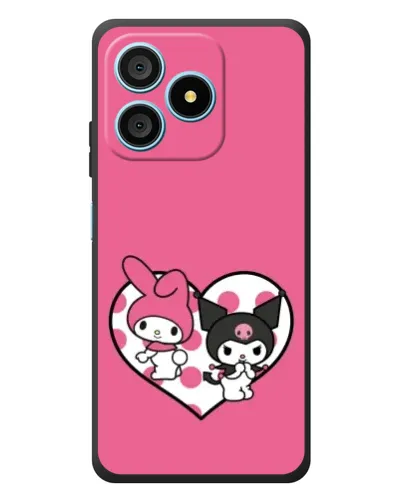 Чехол для Blackview Wave 9C с картинкой «Kuromi и My Melody» Чехол для Blackview Wave 9C с картинкой «Kuromi и My Melody»