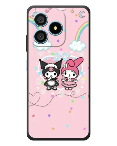Чехол для Blackview Wave 9C с картинкой «My Melody и Kuromi» Чехол для Blackview Wave 9C с картинкой «My Melody и Kuromi»