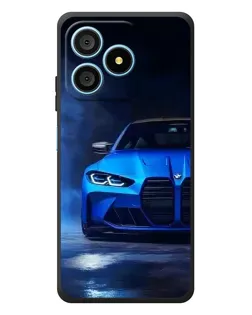 Чехол для Blackview Wave 9C с картинкой «Голубая BMW M4»