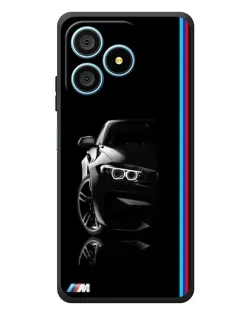 Чехол для Blackview Wave 9C с картинкой «Силуэт BMW в темноте»
