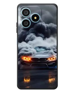 Чехол для Blackview Wave 9C с картинкой «BMW в дыму»