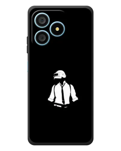 Чехол для Blackview Wave 9C с картинкой «PUBG — белый шлем»