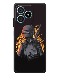 Чохол для Blackview Wave 9C з картинкою «PUBG — вогняний силует»