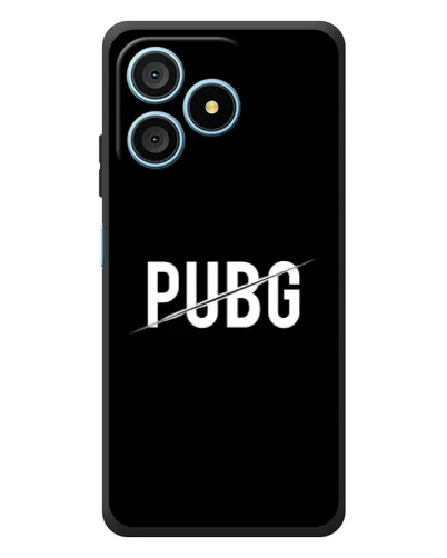 Чехол для Blackview Wave 9C с картинкой «PUBG — белый логотип»