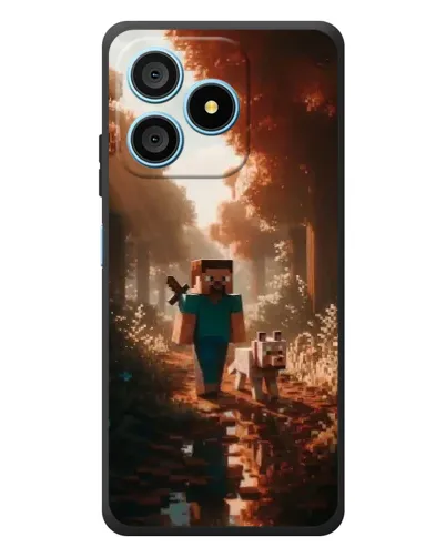 Чехол для Blackview Wave 9C с картинкой «Стив в лесу» Чехол для Blackview Wave 9C с картинкой «Стив в лесу»