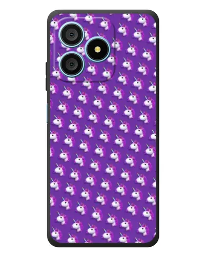 Чехол для Blackview Wave 9C с картинкой «Единороги на фиолетовом»