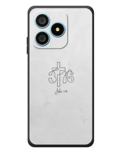 Чохол для Blackview Wave 9C з картинкою «Івана 3:16 Хрест»