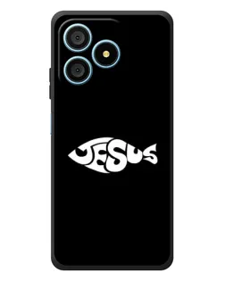 Чехол для Blackview Wave 9C с картинкой «Рыба Jesus»