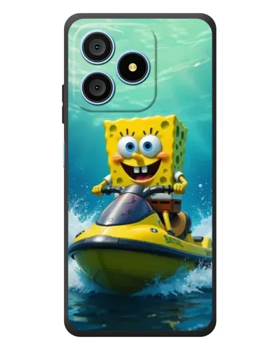 Чехол для Blackview Wave 9C с картинкой «Спанч Боб на гидроцикле»