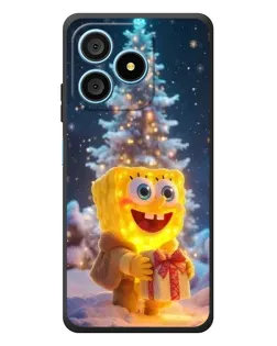 Чехол для Blackview Wave 9C с картинкой «Рождественский Спанч Боб»