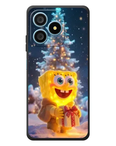 Чехол для Blackview Wave 9C с картинкой «Рождественский Спанч Боб»