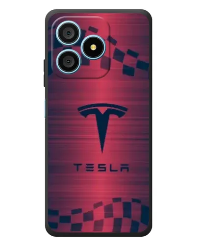 Чехол для Blackview Wave 9C с картинкой «Тесла красный карбон» Чехол для Blackview Wave 9C с картинкой «Тесла красный карбон»