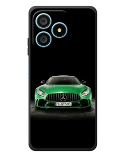 Чехол для Blackview Wave 9C с картинкой «Mercedes — неоновый лого»