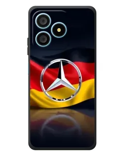 Чехол для Blackview Wave 9C с картинкой «Mercedes — флаг Германии»