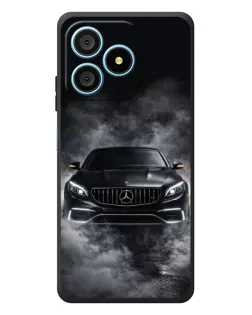 Чехол для Blackview Wave 9C с картинкой «Mercedes в дыму»