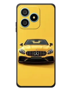 Чехол для Blackview Wave 9C с картинкой «Желтый Mercedes GT»