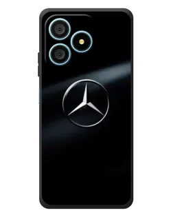 Чехол для Blackview Wave 9C с картинкой «Mercedes на металле»