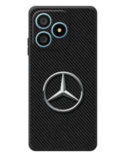 Чехол для Blackview Wave 9C с картинкой «Карбоновый Mercedes стиль»