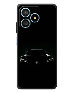 Чехол для Blackview Wave 9C с картинкой «Mercedes — силуэт авто»
