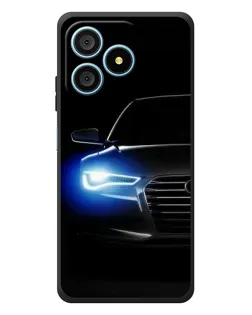 Чехол для Blackview Wave 9C с картинкой «Неоновый взгляд Audi»