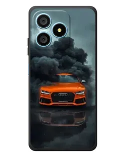 Чехол для Blackview Wave 9C с картинкой «Audi в облаках дыма»
