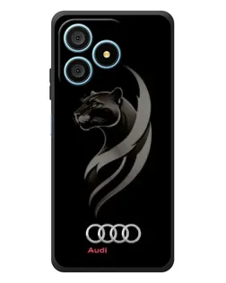 Чехол для Blackview Wave 9C с картинкой «Графика — пантера и Audi»