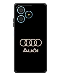 Чехол для Blackview Wave 9C с картинкой «Audi — золотой логотип»