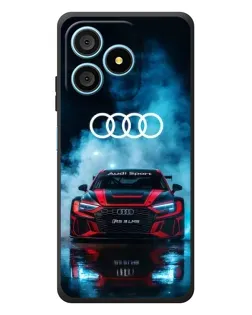 Чехол для Blackview Wave 9C с картинкой «Audi Sport — неон»