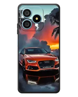 Чехол для Blackview Wave 9C с картинкой «Audi — закат»