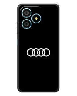 Чехол для Blackview Wave 9C с картинкой «Audi White Logo»