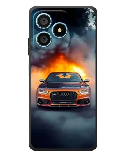 Чехол для Blackview Wave 9C с картинкой «Audi в огненном дыму» Чехол для Blackview Wave 9C с картинкой «Audi в огненном дыму»