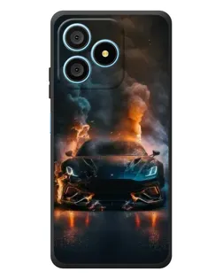 Чехол для Blackview Wave 9C с картинкой «Lamborghini дымная эстетика»