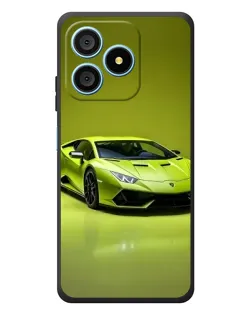 Чехол для Blackview Wave 9C с картинкой «Салатовый Lamborghini Huracan»