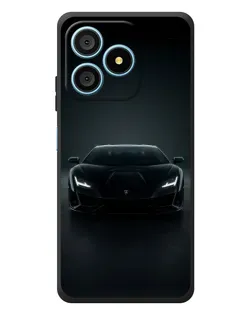 Чехол для Blackview Wave 9C с картинкой «Черный Lamborghini Aventador»