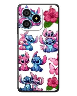 Чохол для Blackview Wave 9C з картинкою «Стікери Stitch та Angel»