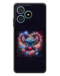 Чохол для Blackview Wave 9C з картинкою «Stitch у квітах»