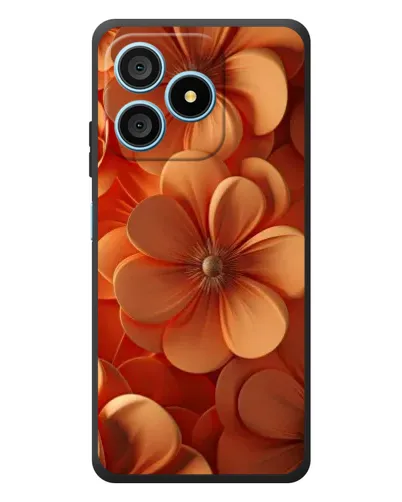 Чохол для Blackview Wave 9C з картинкою «Помаранчева макро квітка»