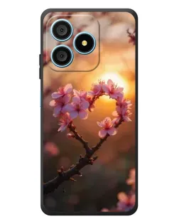 Чохол для Blackview Wave 9C з картинкою «Рожевий цвіт сердечко на тлі заходу» Чохол для Blackview Wave 9C з картинкою «Рожевий цвіт сердечко на тлі заходу»