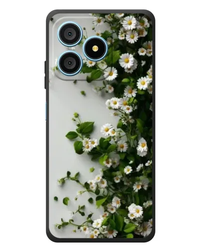 Чохол для Blackview Wave 9C з картинкою «Гілка дрібних білих квітів»
