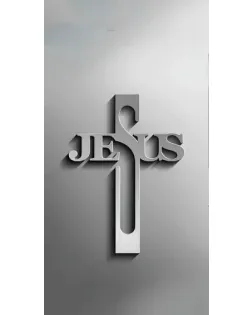 Чехол для Blackview с картинкой «Металлический крест Jesus»